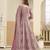 PINK COLOR ZARI WORK GEORGETTE SEMI STICHED DESIGN GOWN 