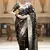 Black zari woven silk saree elegant banarasi style wedding wear with blouse