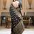 Black zari woven silk saree elegant banarasi style wedding wear with blouse