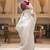 White zari woven silk saree elegant banarasi style wedding wear with blouse