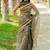 women's floral print kota doria saree -green