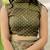women's floral print kota doria saree -green