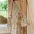 women's floral print chiffon saree -grey