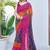 women's badhani print georgette saree -pink