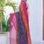 women's badhani print georgette saree -pink