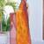 women's badhani print georgette saree -orange