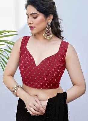 women's badhani print georgette saree -orange 5
