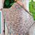 women's floral print chiffon saree -grey