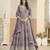 LAVENDER COLOR ZARI WORK GEORGETTE SEMI STICHED DESIGN GOWN 