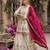 Chinon white and crimson salwar set