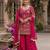 Georgette pink embroidered palazzo set
