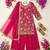 Georgette pink embroidered palazzo set