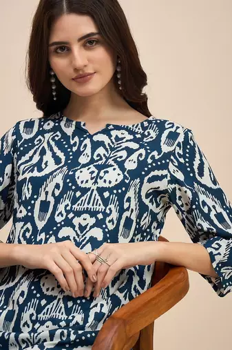 Printed top with trousers co ords