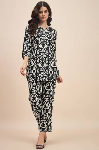 Black & white printed co ords
