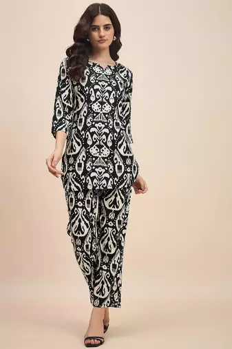 Black & white printed co ords