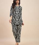 Black & white printed co ords