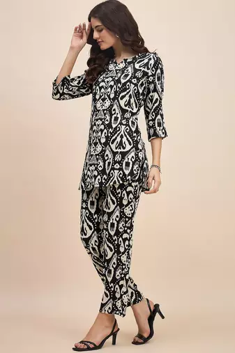 Black & white printed co ords