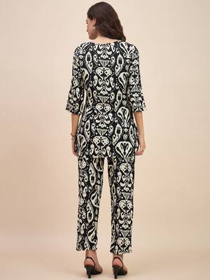 Black & white printed co ords 3