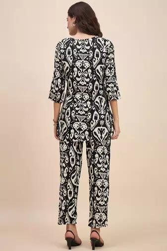 Black & white printed co ords