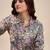 Grey & pink printed shirt collar co ords set