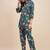 Floral printed cotton tunic & trousers set