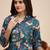 Floral printed cotton tunic & trousers set