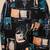 Printed v neck tunic with trousers
