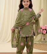 New kids collection trendy stylish kids wear heavy embroidery sequence work kurta set