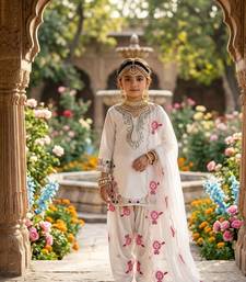  kids collection  kids wear heavy embroidery sequence work kurta set