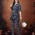 printed v neck tunic & trousers co ords