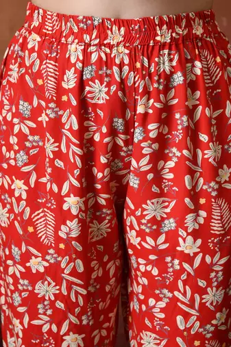 Printed top with trousers co ords
