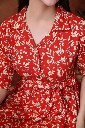 Printed top with trousers co ords