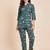 Floral printed cotton tunic & trousers set