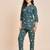 Floral printed cotton tunic & trousers set