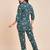 Floral printed cotton tunic & trousers set