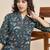 Floral printed cotton tunic & trousers set