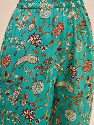 Printed round neck tunic & trousers co ords 2