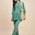 Printed round neck tunic & trousers co ords
