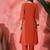 Orange v neck tunic with palazzo co ords