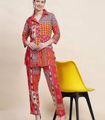 Printed shirt & trousers co ord