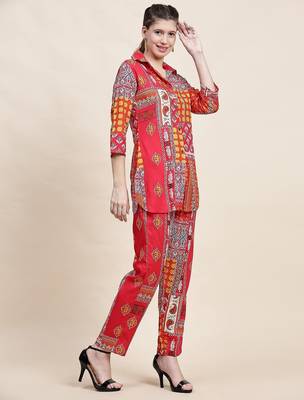 Printed shirt & trousers co ord 5