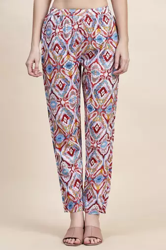 Printed top with trousers co ords
