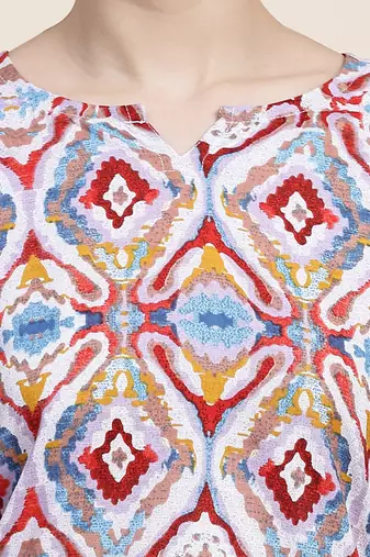 Printed top with trousers co ords