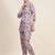 Printed top with trousers co ords