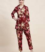 Printed shirt with trousers co ords