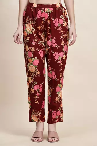 Printed shirt with trousers co ords
