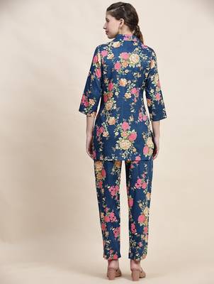 Printed shirt  with trousers co ords 3