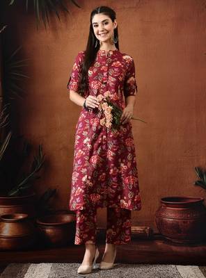 Ethnic printed tunic and palazzo set 1