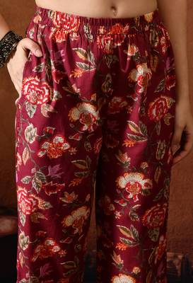 Ethnic printed tunic and palazzo set 2