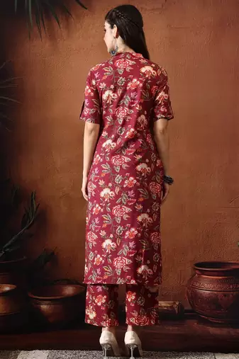 Ethnic printed tunic and palazzo set